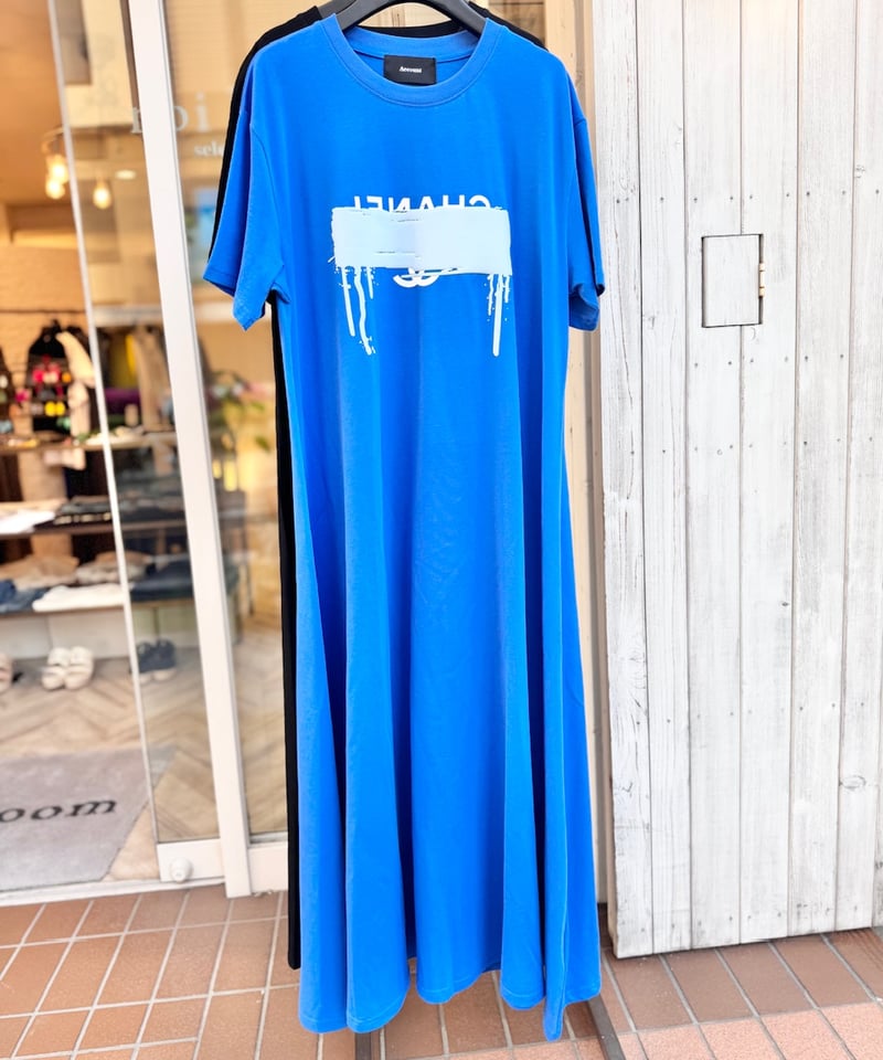 account ペイントTシャツ Account ラバーペイントTシャツワンピ | セレクトショップ noi