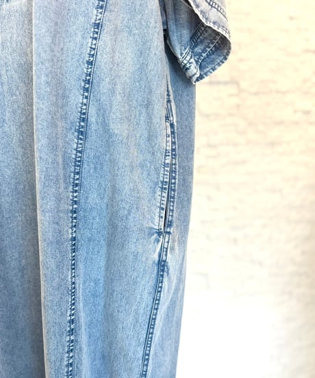 テンセルデニムワンピース