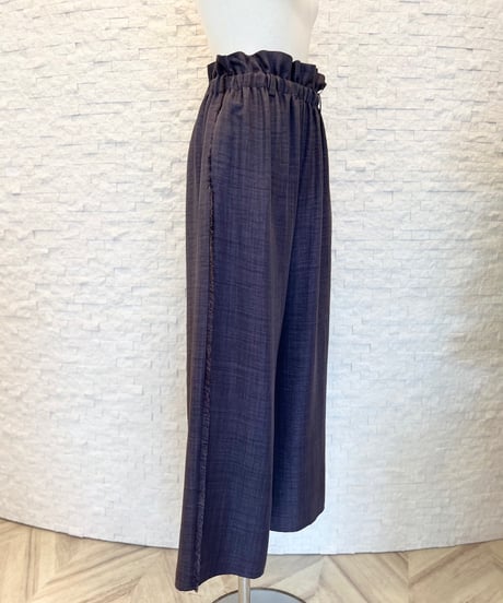 フリンジデザイン ワイドパンツ