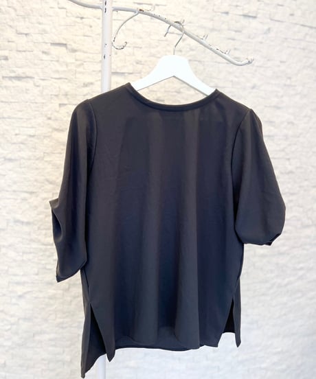 ストレッチ シフォンタックブラウス