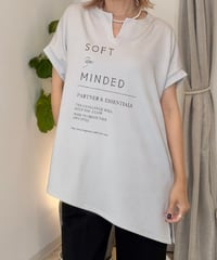 アシメトリー ストライプTシャツ