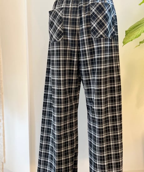 スリーピーチェックパンツ