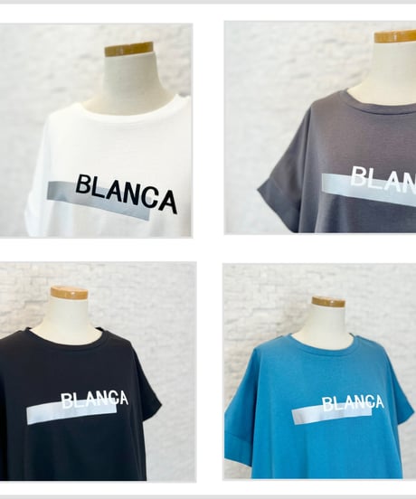 "BLANCE" ロゴTシャツ