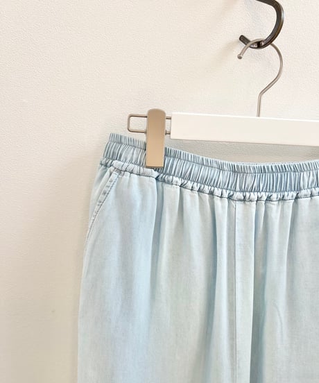 テンセルデニム ワイドパンツ