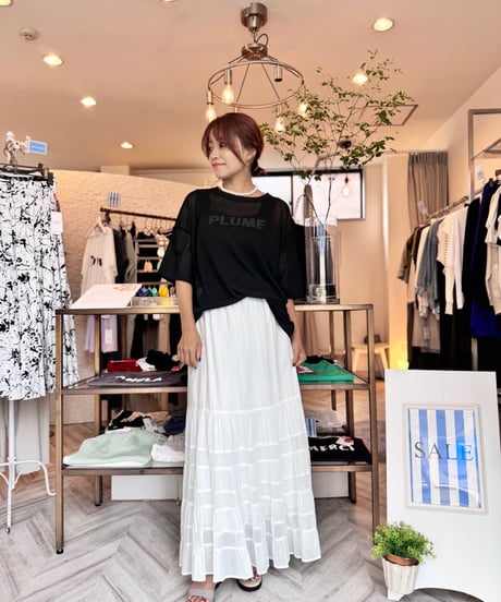 ノイブルームnoi bloomバルーンスカートロングスカート白ホワイトjenne ノイブルームnoi bloomバルーンスカートロングスカート白