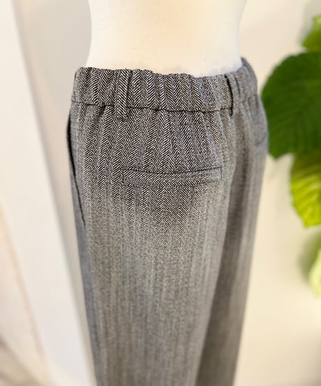 《SetUp対応》ヘリンボーン ワイドパンツ