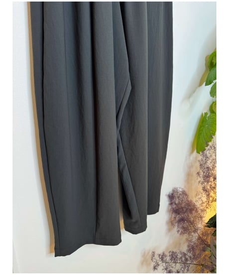 【SetUp対応】ストレッチ シフォン ボリュームパンツ