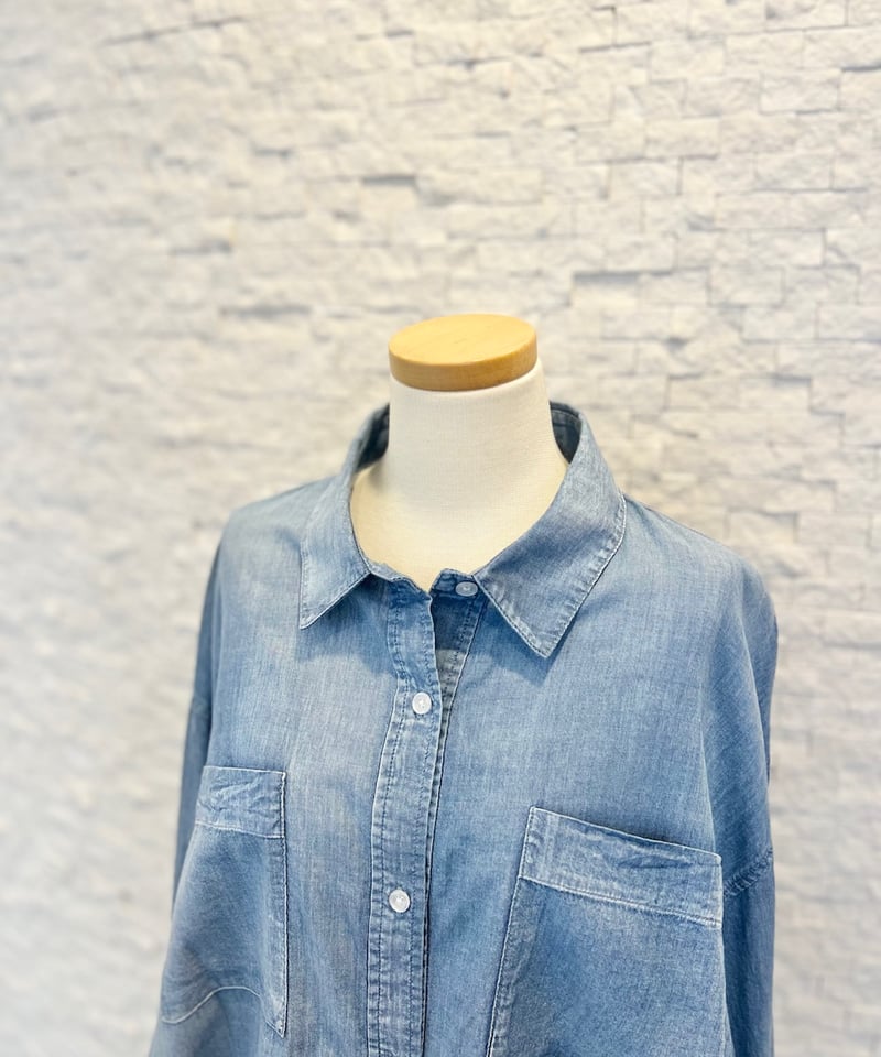New Type》シアーデニムシャツ(サックス) | セレクトショップ