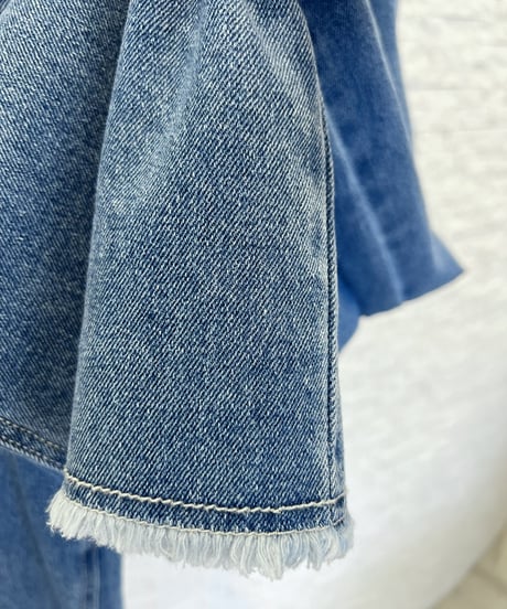 38sizeのみ！裾フリンジデニム