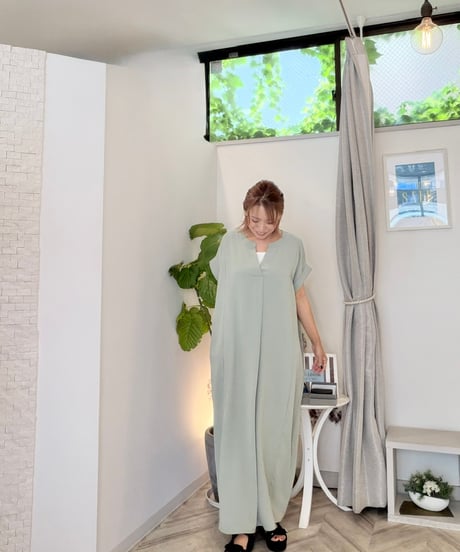スキッパー ロングワンピース