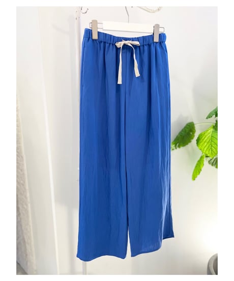 リネンライク イージーパンツ(4色)