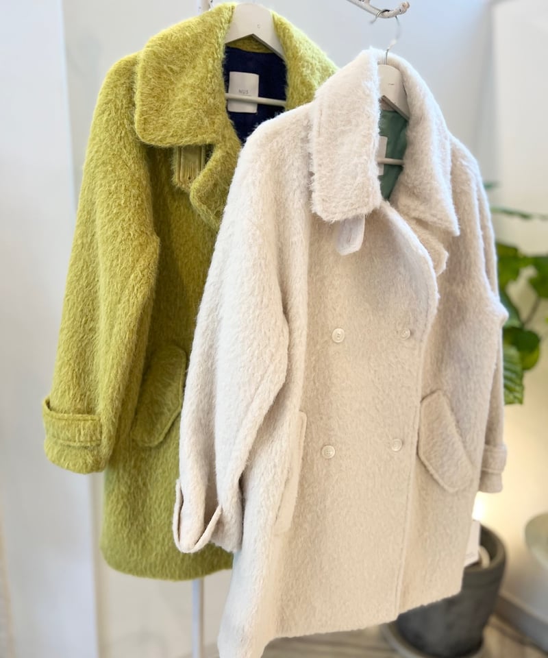 シャギーミドルコート JEANASIS（ジーナシス）の「シャギーZIPミドルコート/971048