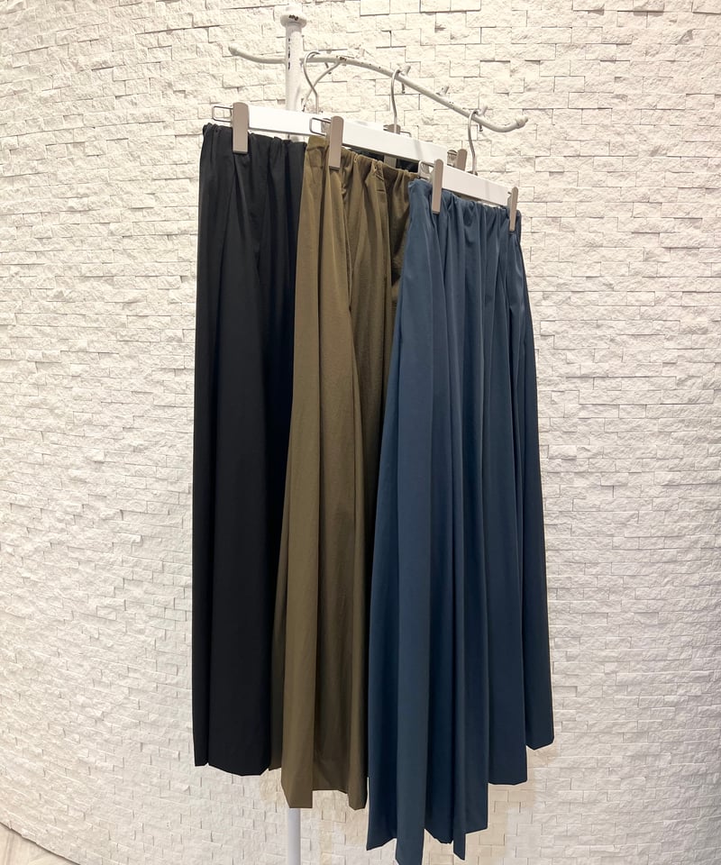 YAECA タックギャザースカート YAECA (ヤエカ) Wギャザースカート Gathered Skirt