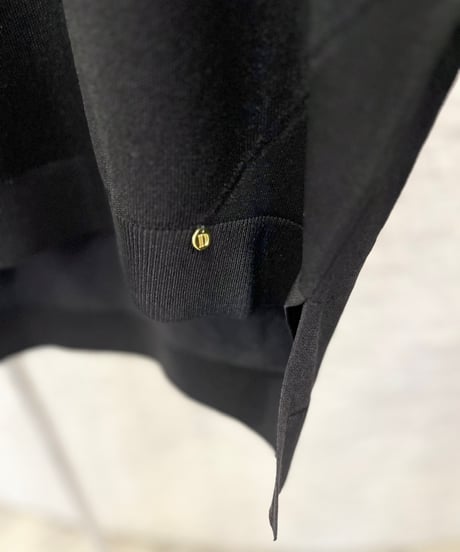 ストレッチ鹿の子切替ニット