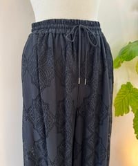 レースワイドパンツ