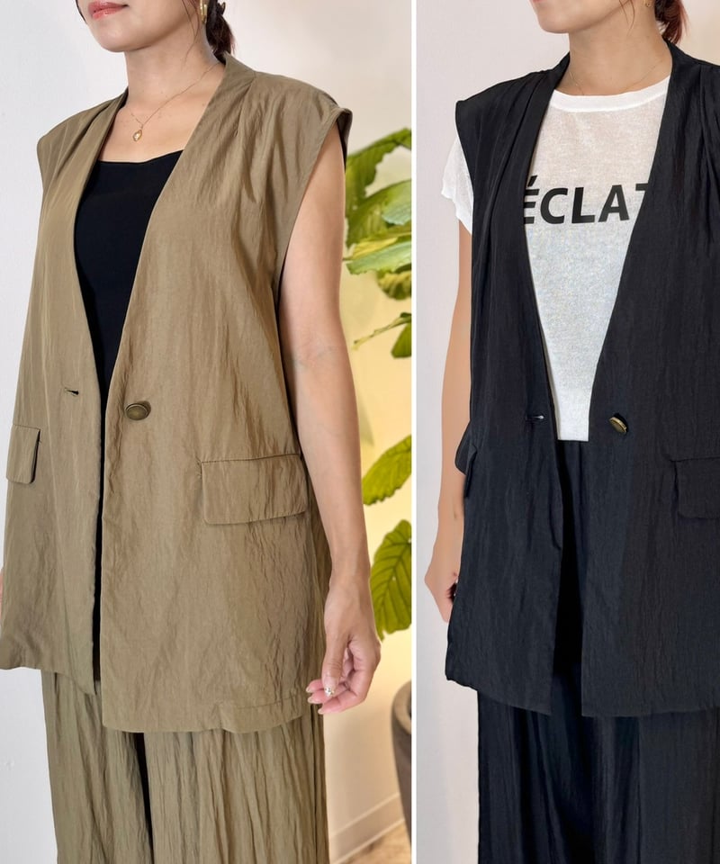 ワッシャーナイロンベスト | セレクトショップ noi bloom