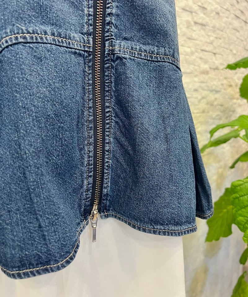 デニム ぺプラムベスト | セレクトショップ noi bloom (ノイブルーム )