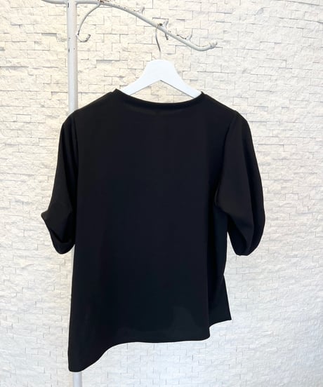 ストレッチ シフォンタックブラウス