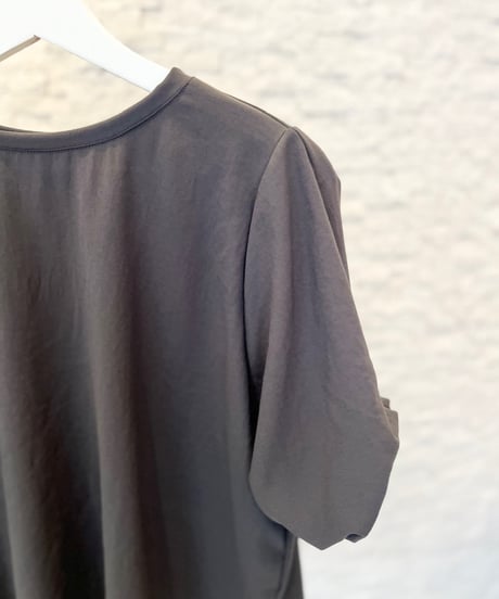 ストレッチ シフォンタックブラウス