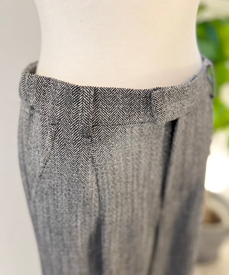 《SetUp対応》ヘリンボーン ワイドパンツ