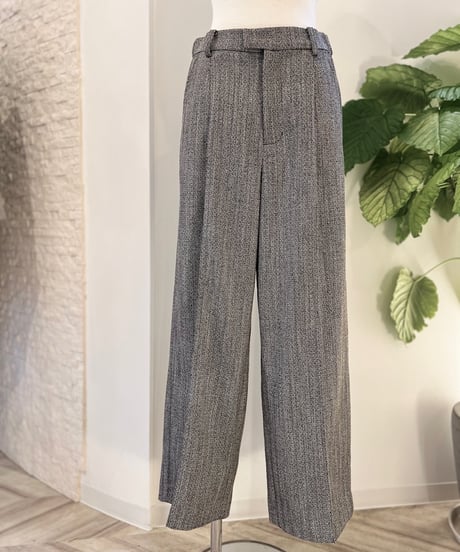 《SetUp対応》ヘリンボーン ワイドパンツ