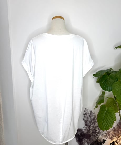 縦ロゴ フレンチTシャツ