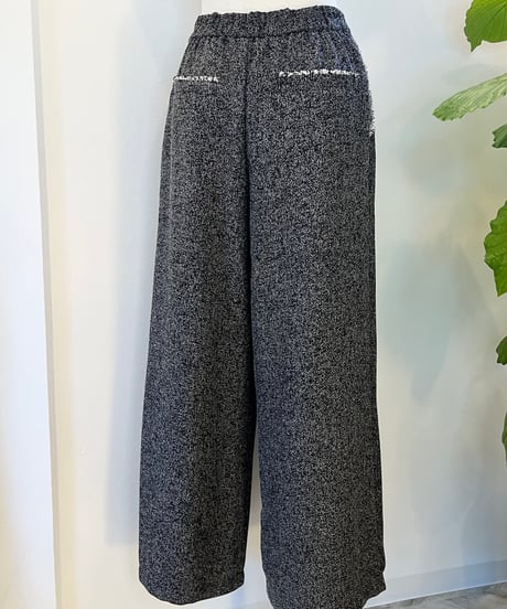 ツイードワイドパンツ