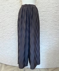 変形プリーツ パンツ