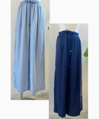 テンセル ワイドパンツ