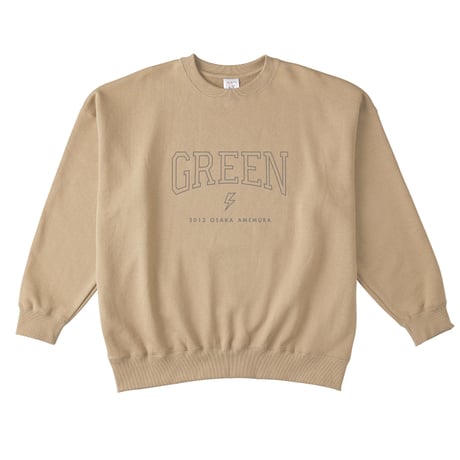 “春カラー🌸”Bolt Crew Sweat⚡︎ ／ボルトクルースウェット（サンド）