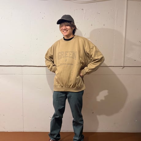 “春カラー🌸”Bolt Crew Sweat⚡︎ ／ボルトクルースウェット（サンド）