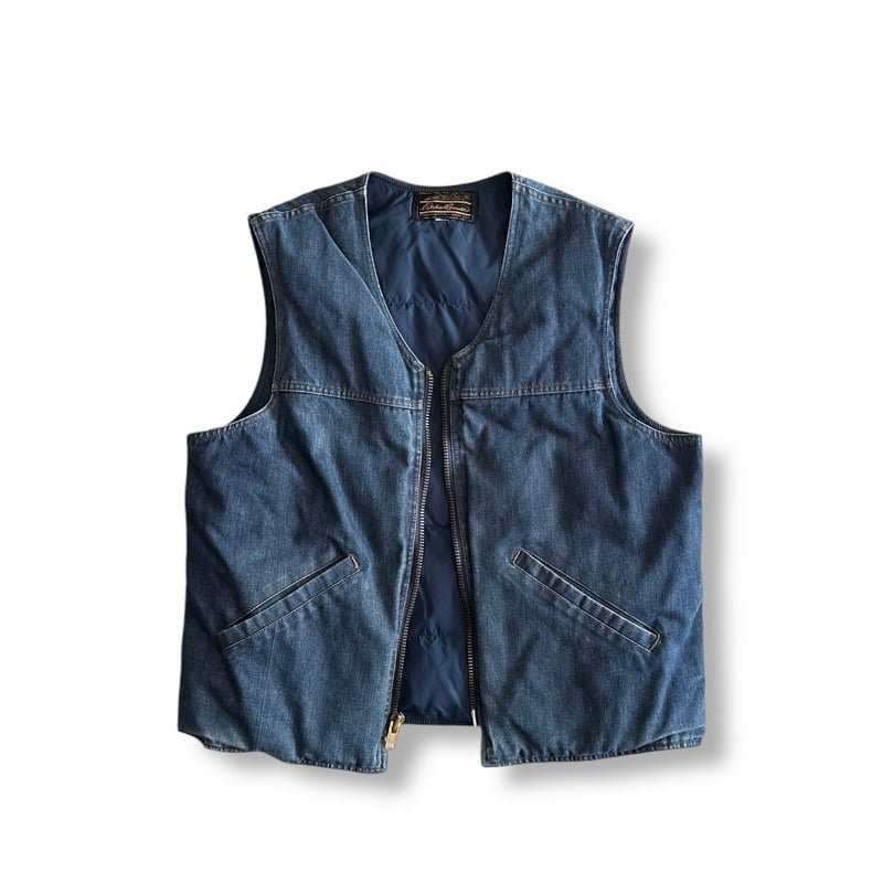DENIM DOWN VEST by Eddie Bauer | instantbootleg