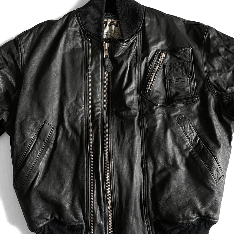 KANSAI MEN Leather Bombe JKT by KANSAI YAMAMOTO KANSAI MEN Leather Bombe JKT by KANSAI YAMAMOTO
