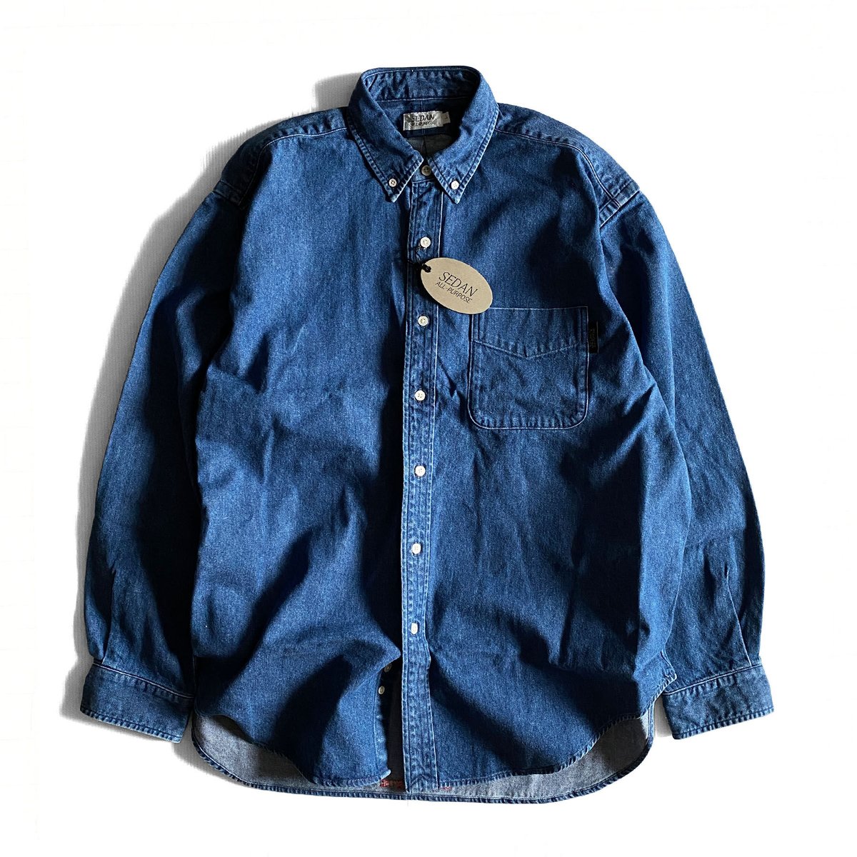 BIG DENIM SHIRT Hard Washed -SEDAN ALL-PURPOSE-...