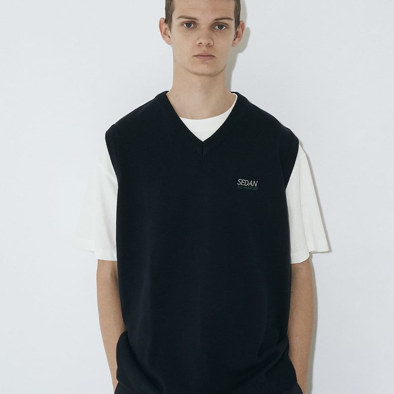TECH LOGO KNIT VEST - SEDAN ALL-PURPOSE - | ins TECH LOGO KNIT VEST - SEDAN ALL-PURPOSE - | ins