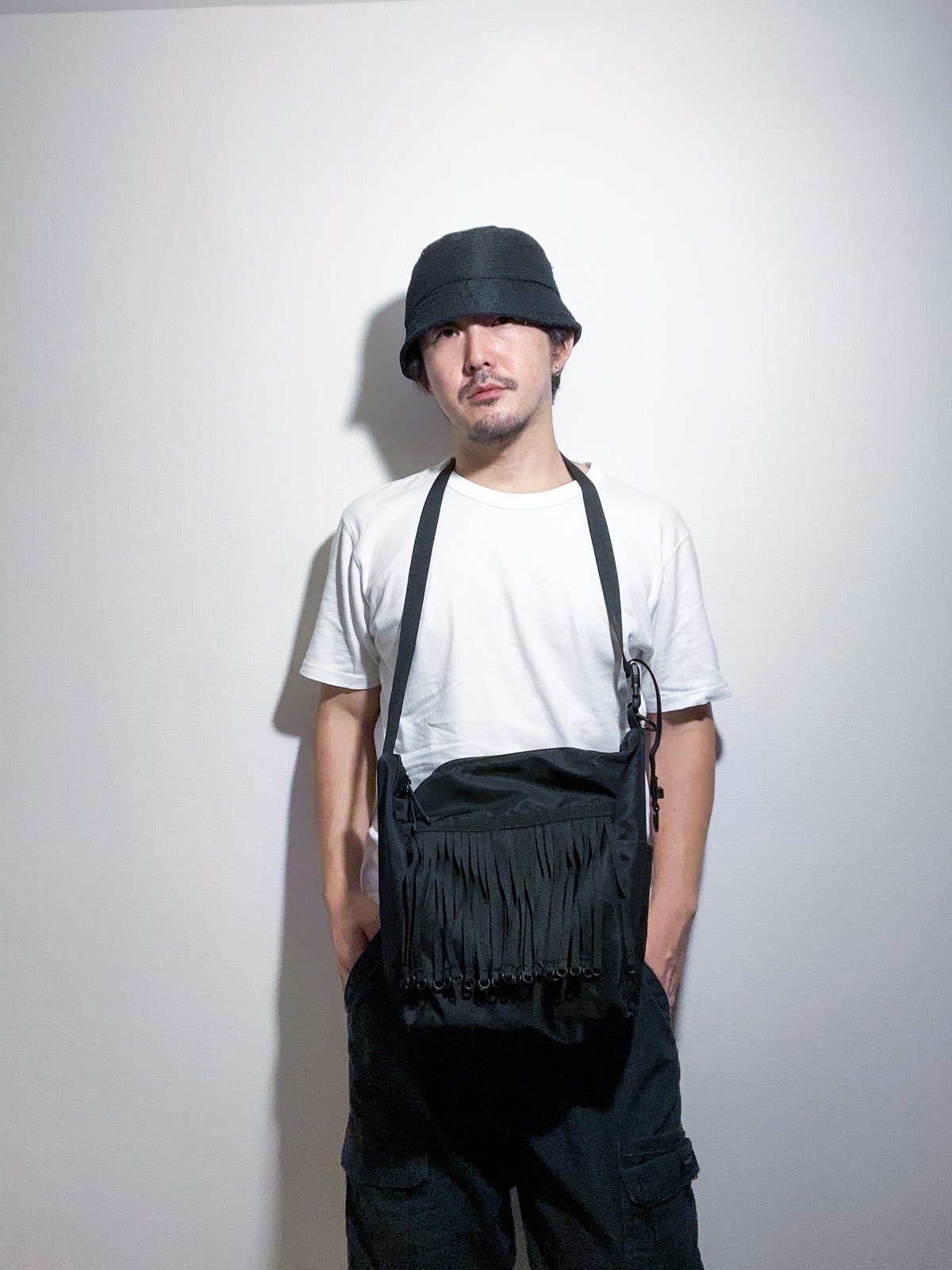 TAPE FRINGE SHOULDER BAG -BAICYCLON- | instantb