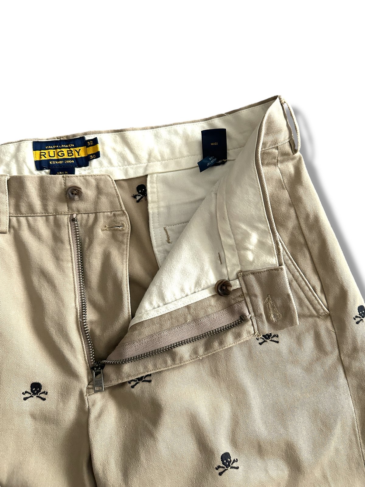 Ralph Lauren Rugvy スカル刺繍ブラックチノ Skull Chino by Rugby Ralph Lauren | instantboot