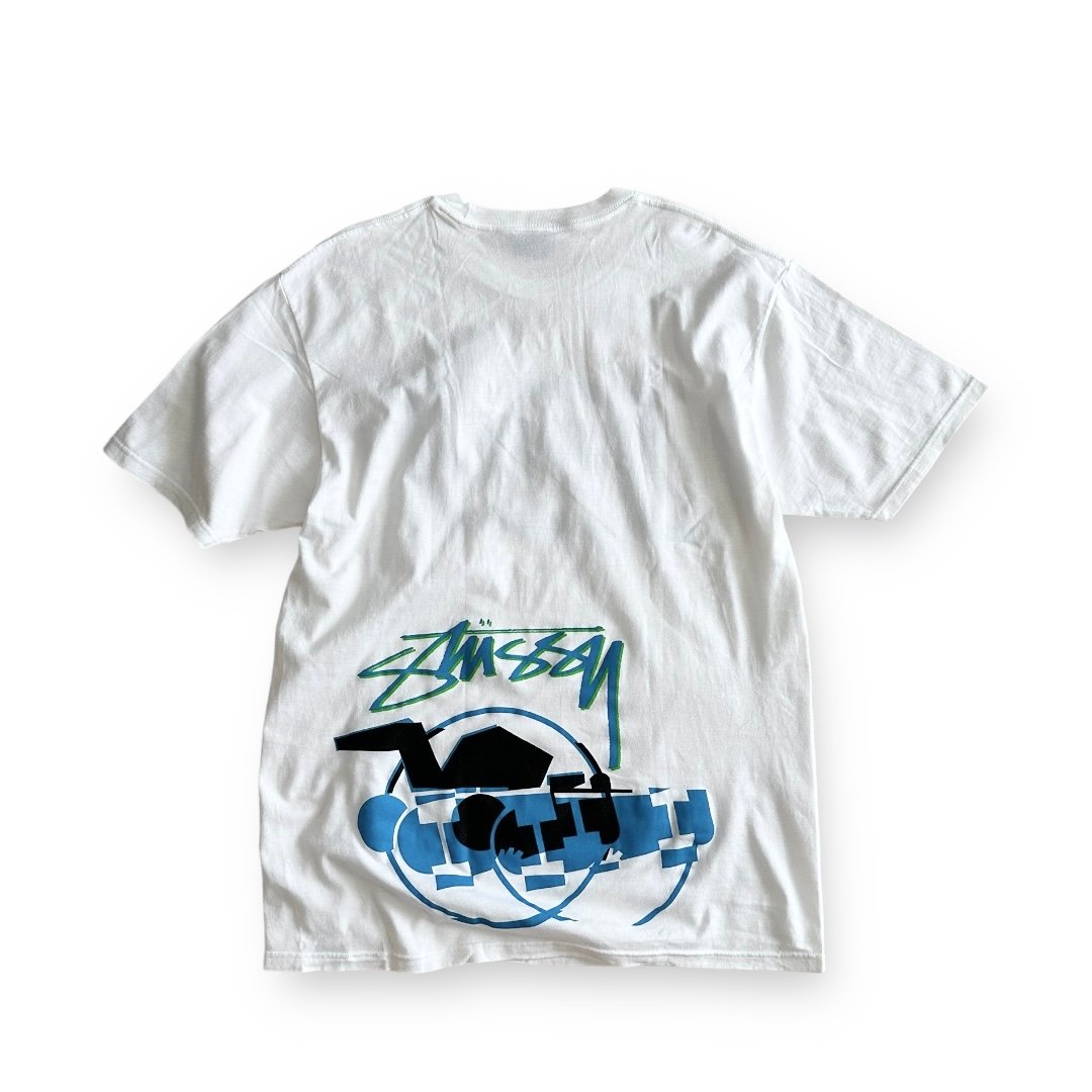 Stussy x FPAR Skateman Tee White