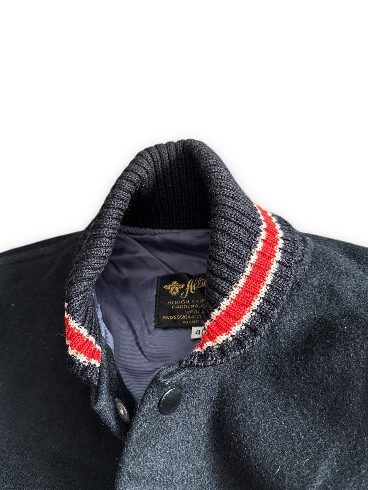 【NOS】Albion knitting millsスタジャン 38 ALBION アルビオン KNITTING MILLS jacket 60s 70s varsity