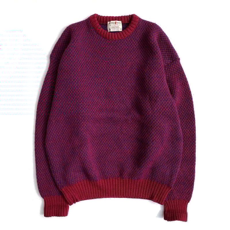 その他ブランド / LOAD JEFF/ニット・セーター(厚手)/XL/ウール/RED/総柄 LORD JEFF Britishwool Sweater | instantbootleg