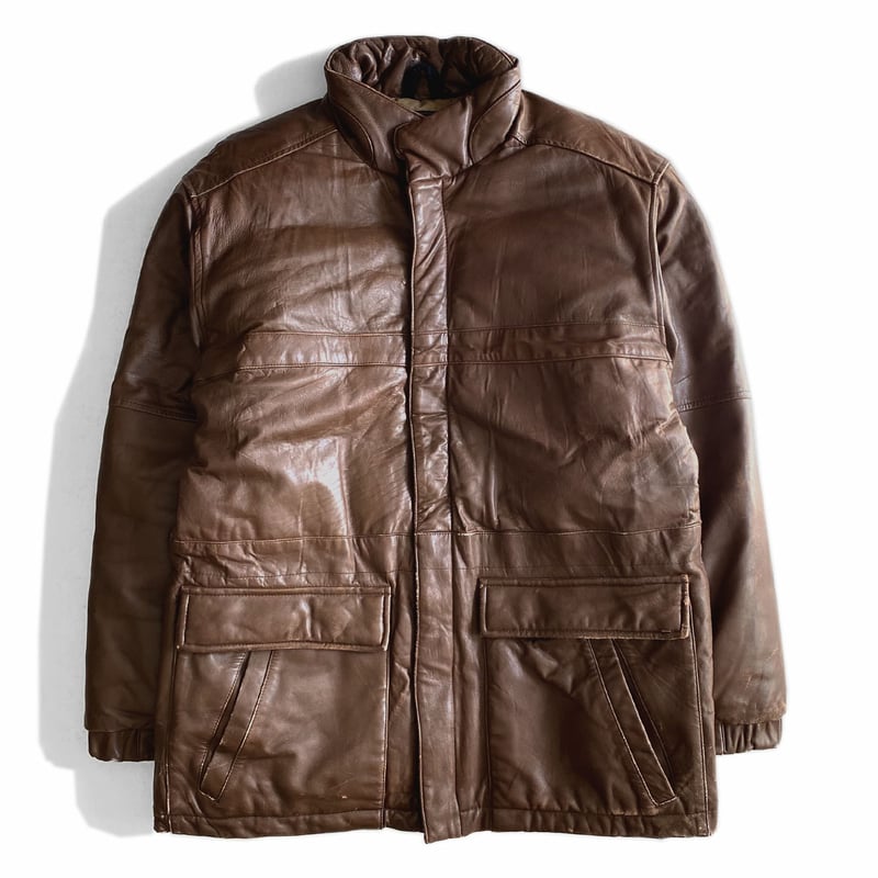 Eddie Bauer Leather Down JKT BROWN | instantboo Eddie Bauer Leather Down JKT BROWN | instantboo
