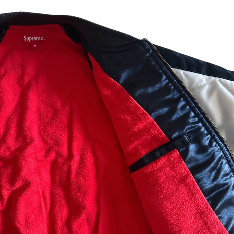 QUILTED SATIN BOMBER JKT by Supreme | instantbo