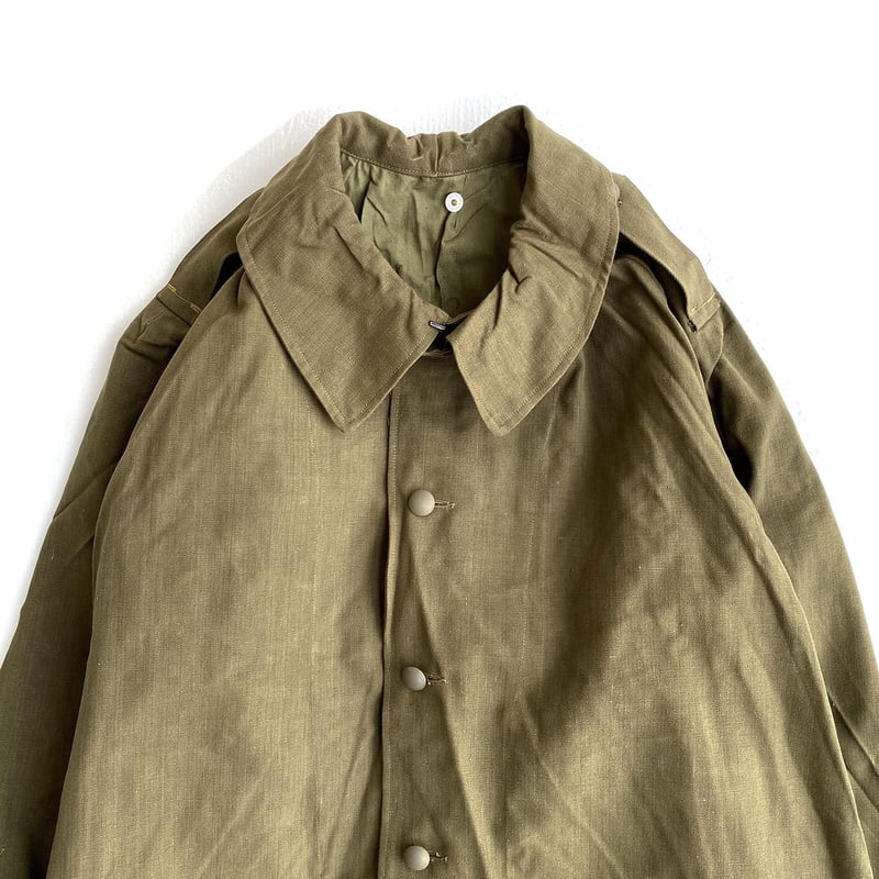 FRENCH ARMY M-35 Motorcycle Over Coat Dead Stoc