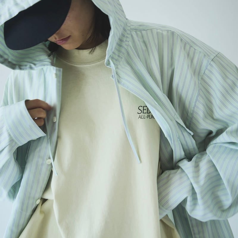 STRIPED HOODED SHIRT - SEDAN ALL-PURPOSE - | in