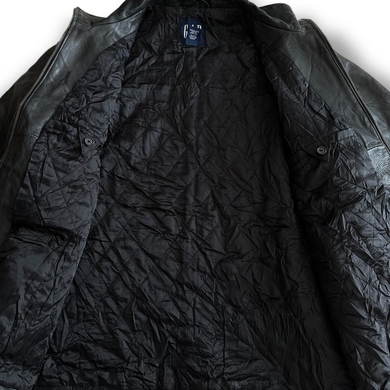HI-NECK LEATHER JKT by GAP | instantbootleg store HI-NECK LEATHER JKT by GAP | instantbootleg store