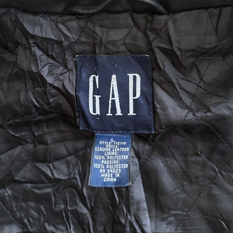 HI-NECK LEATHER JKT by GAP | instantbootleg store