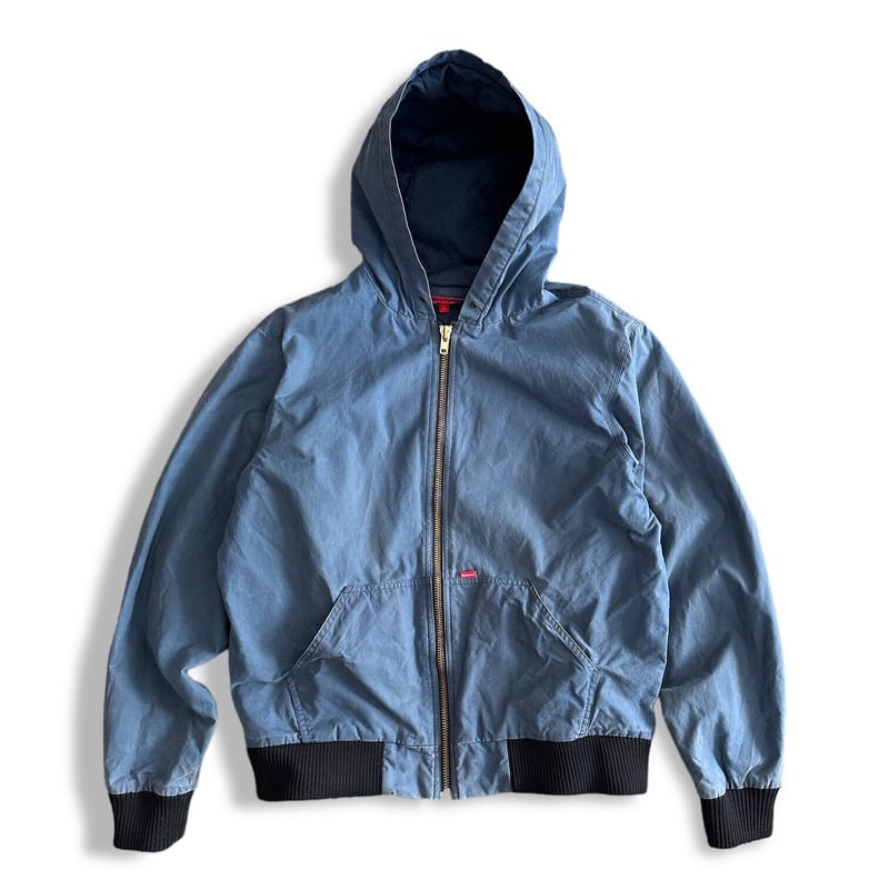 Waxed Cotton JKT Hoodie by Supreme | instantboo