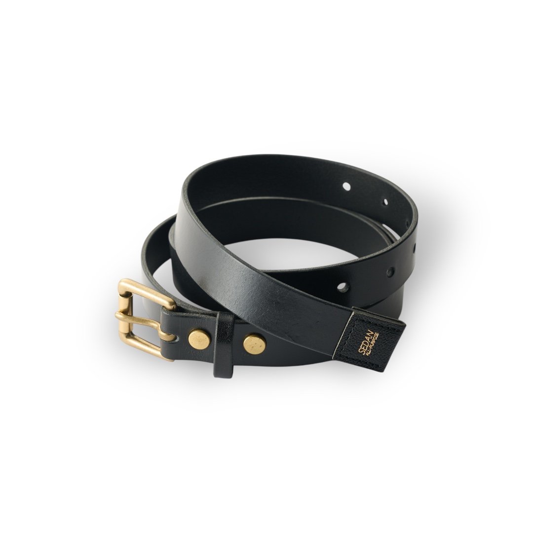 clane OBI BELT ベルト clane OBI BELT ベルト Brown Leather Obi Belt With Long