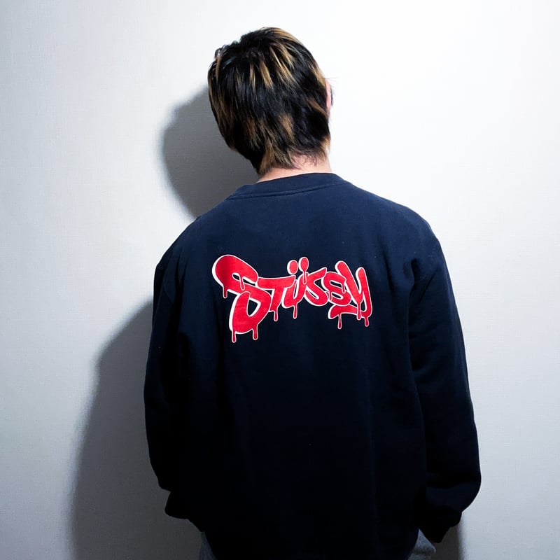 トップス 00s old stussy Throw-up Sweat 00s old stussy Throw-up Sweat