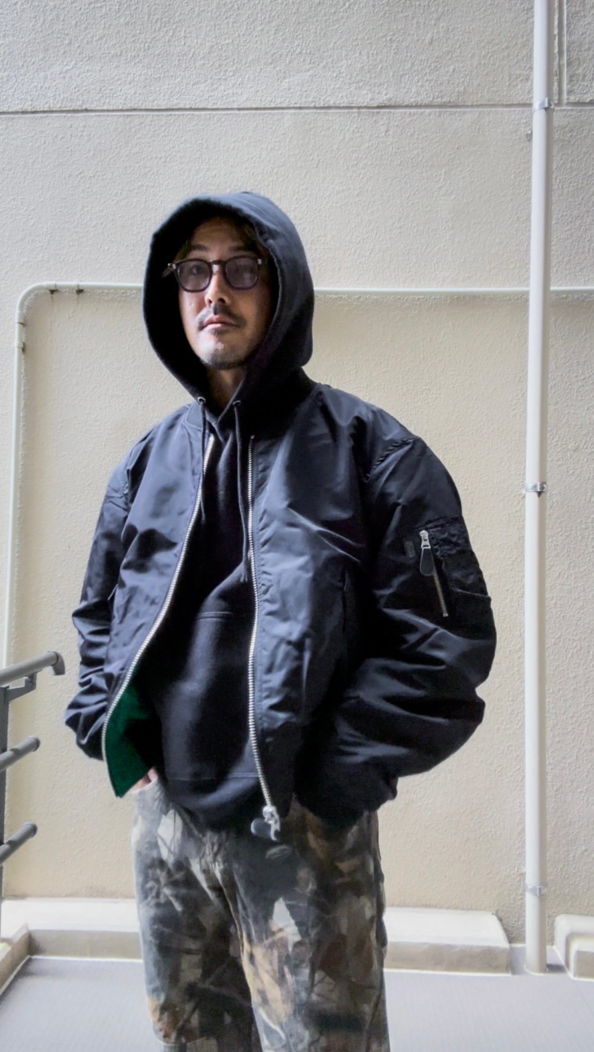 REVERSIBLE CORDURA FLIGHT JACKET BLK/GRN -SEDA REVERSIBLE CORDURA FLIGHT JACKET BLK/GRN -SEDA
